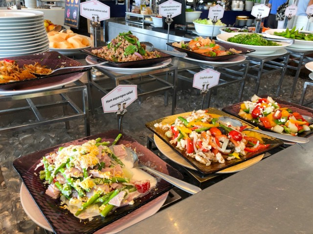 thai spicy salad - lunch buffet ramada